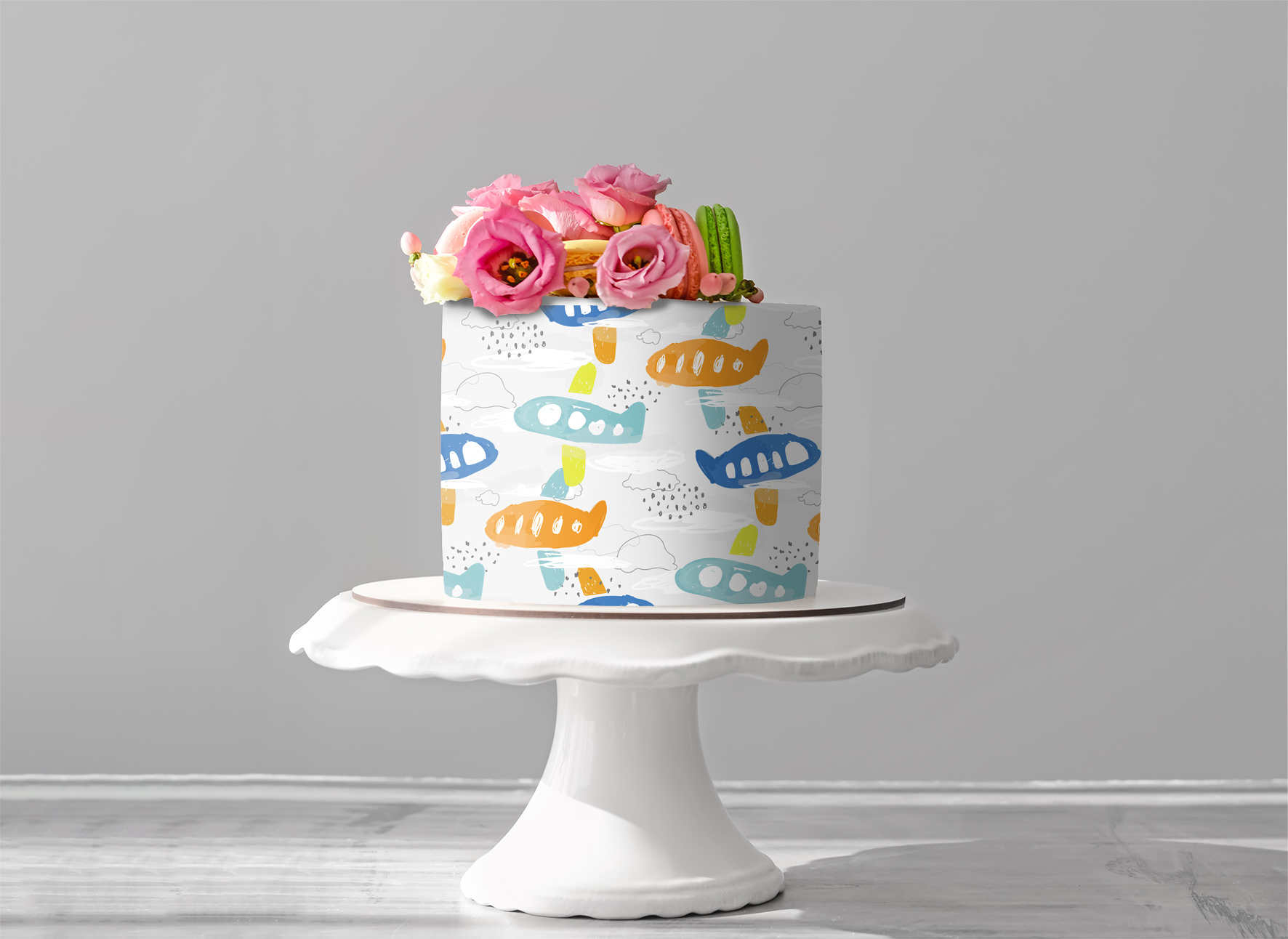 Deko Fondant Flugzeuge