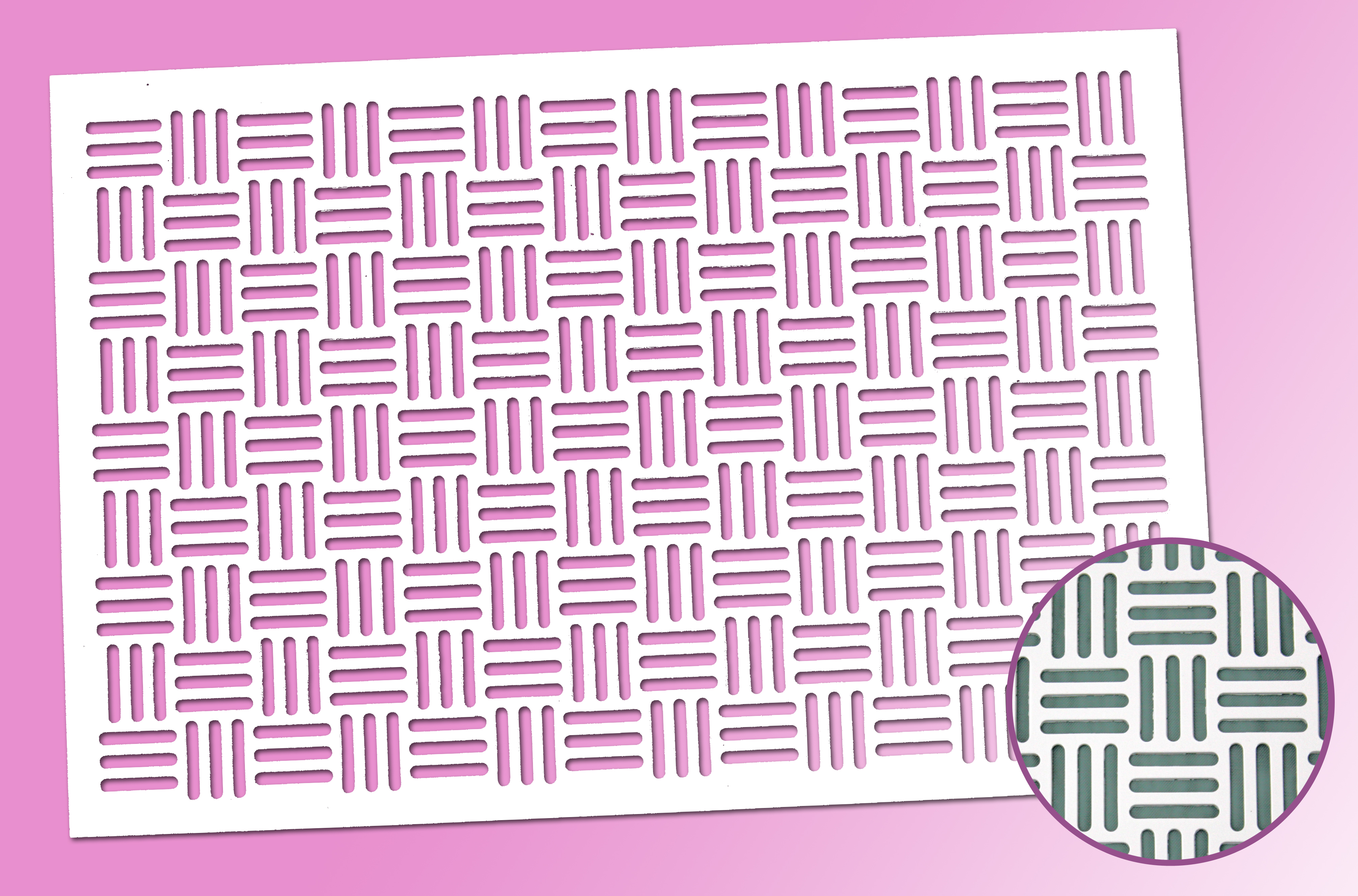 Dekorschablone Gitter für Petit Fours