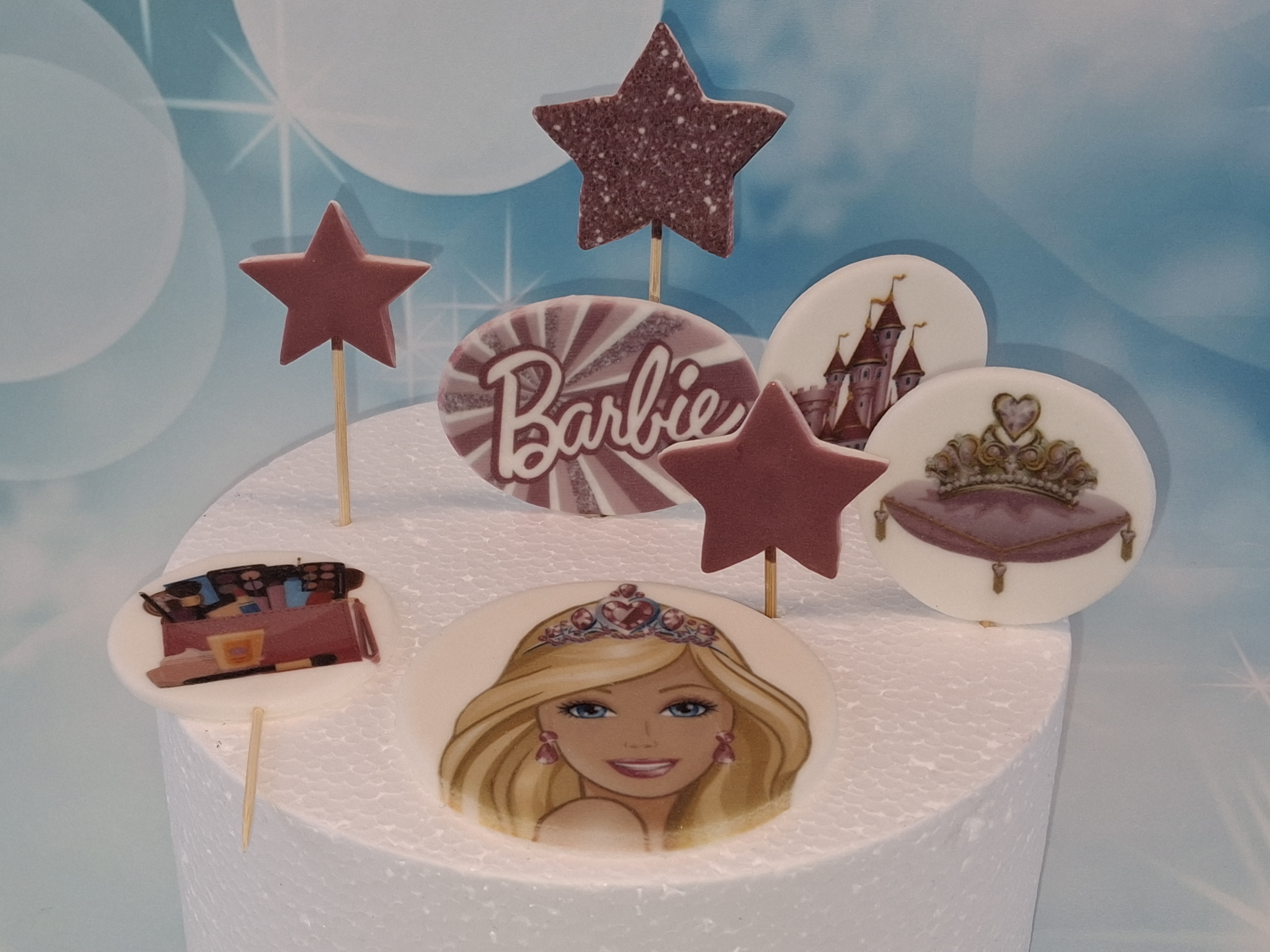 Essbares Barbie Torten Topper