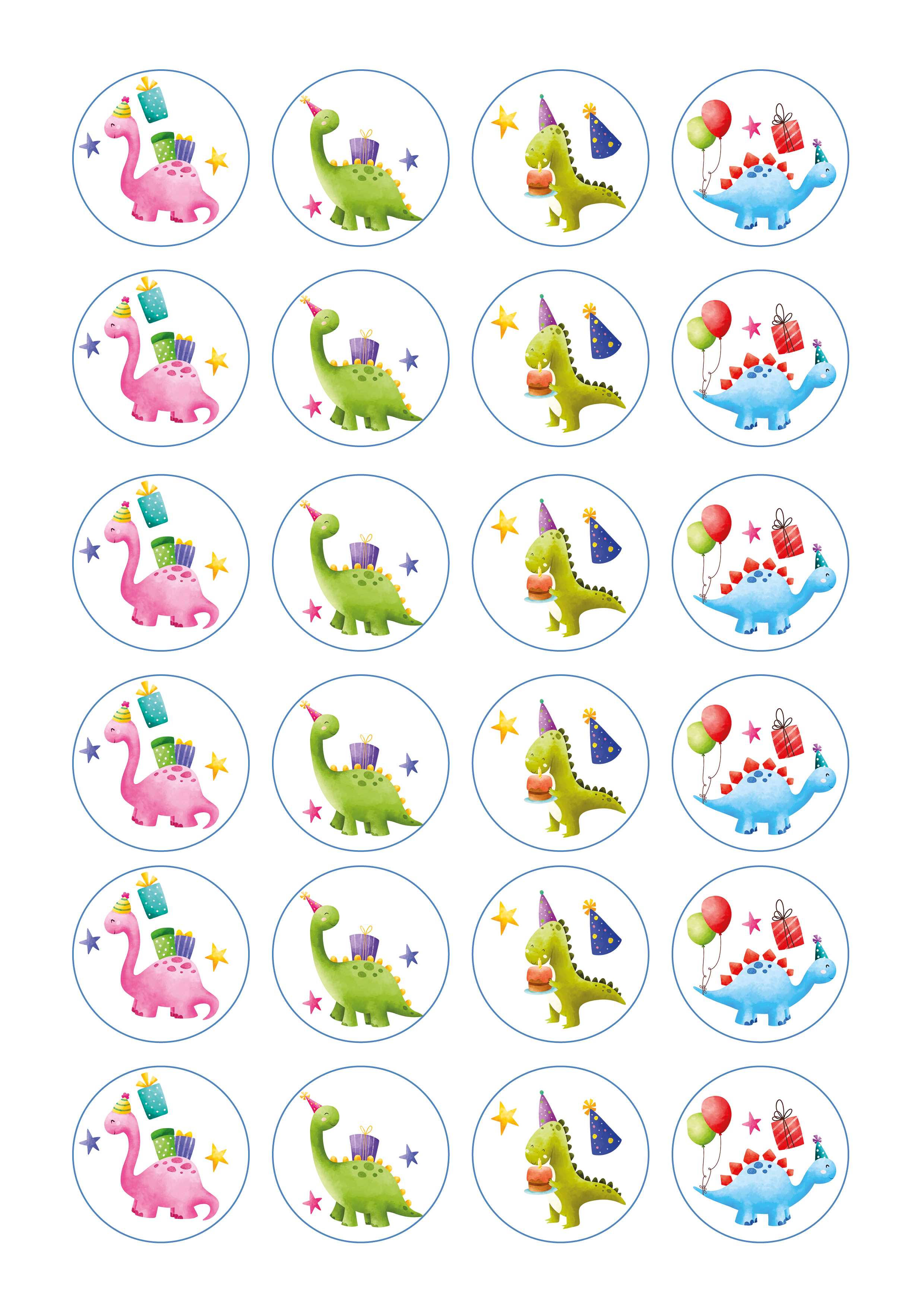Muffinaufleger Dinosaurier