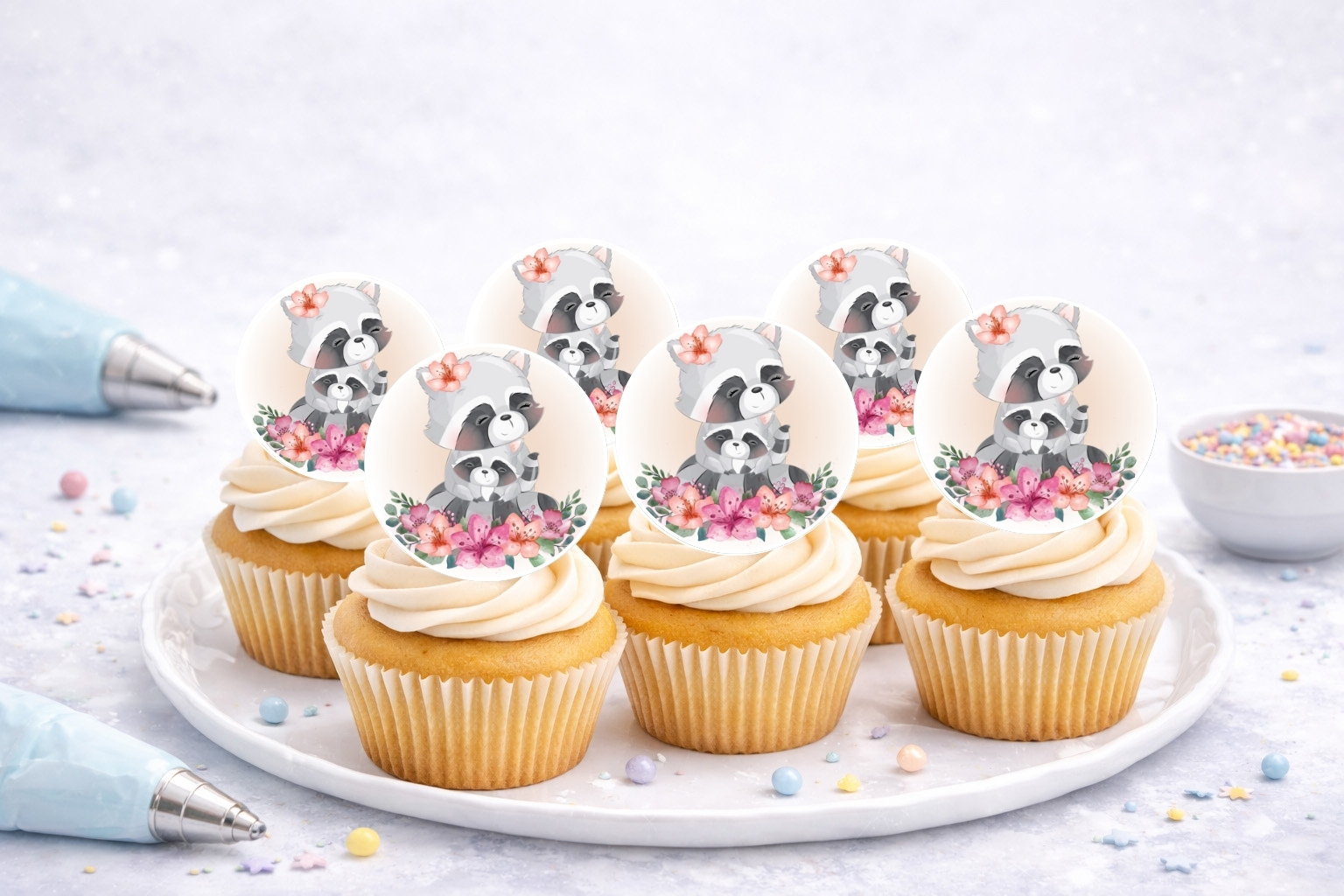 Muffinaufleger Waschbär