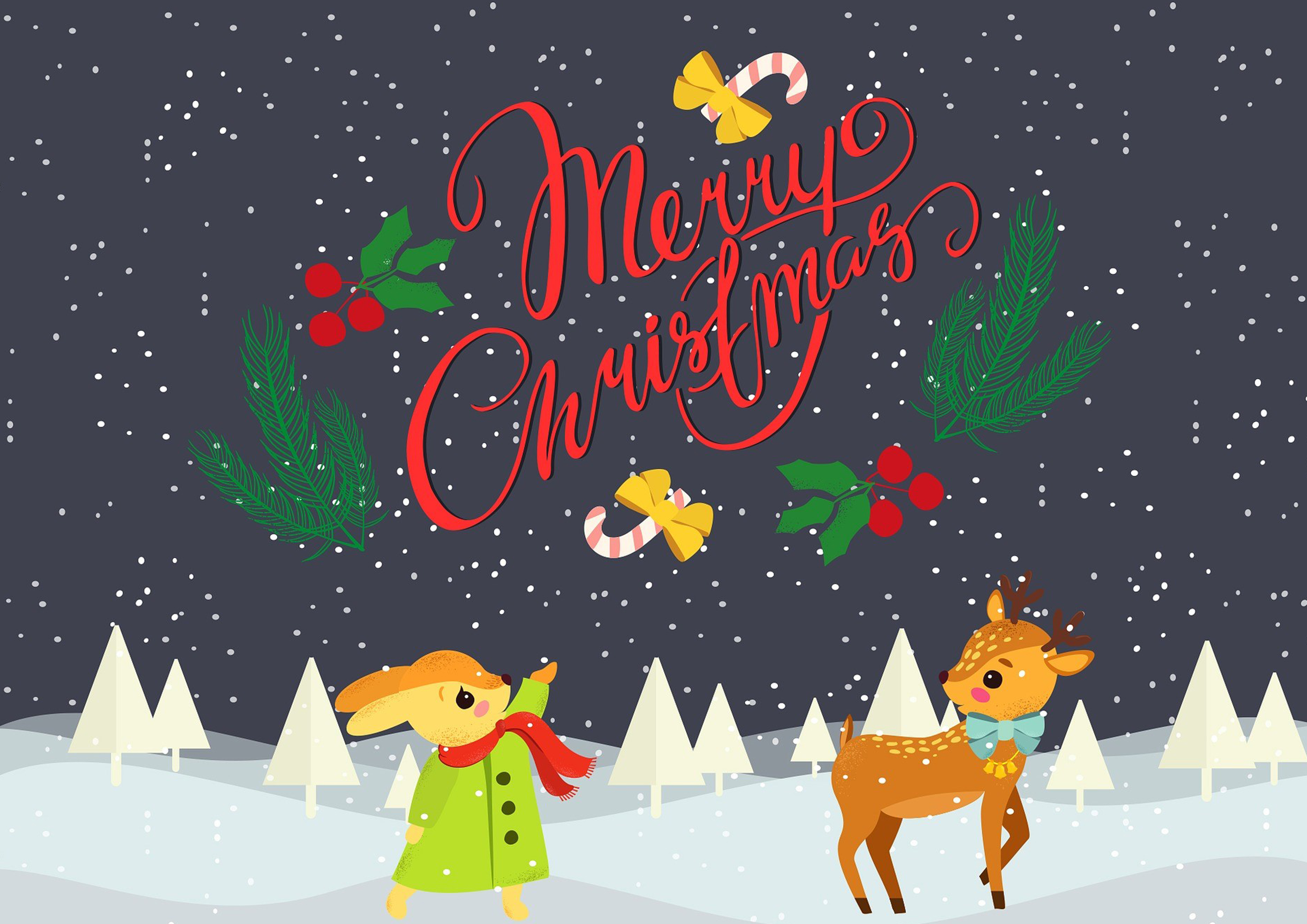 Tortenaufleger Merry Christmas