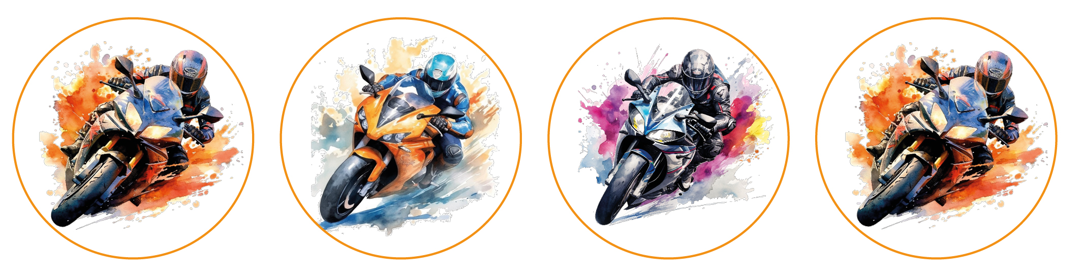 Muffinaufleger Motorrad