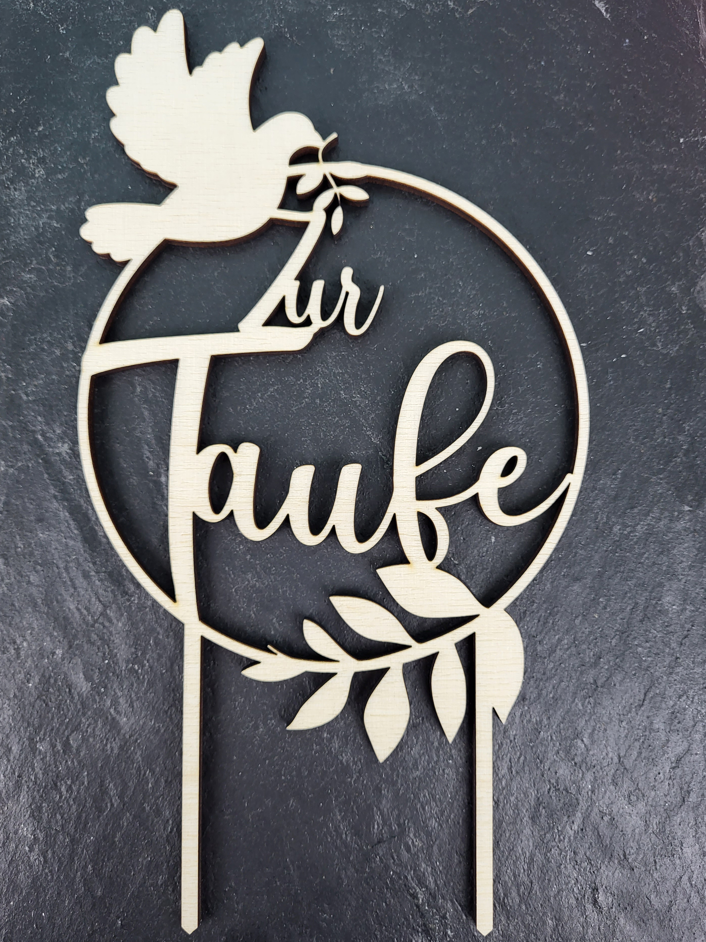 Cake Topper Zur Taufe