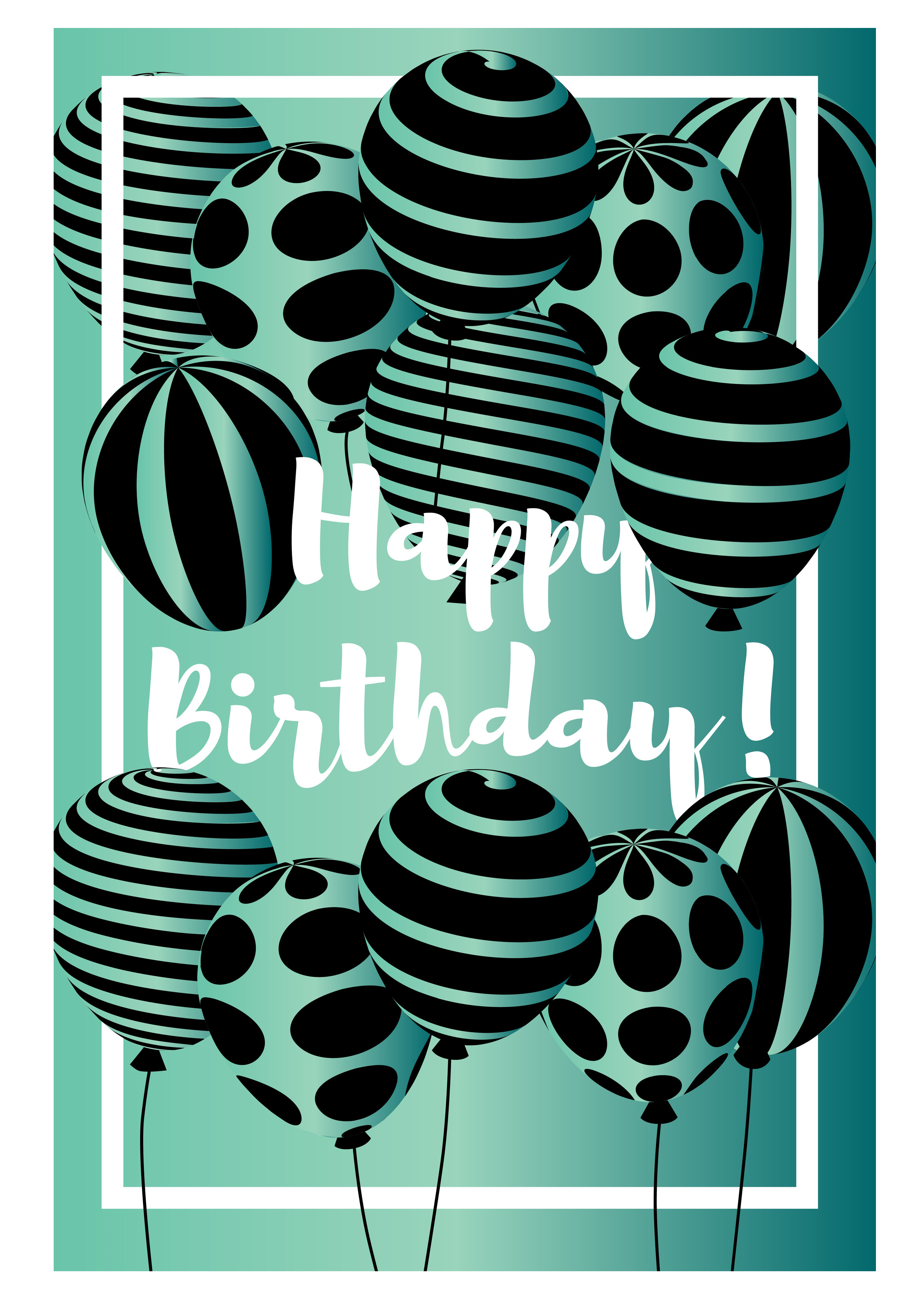 Rouladendekor Happy Birthday