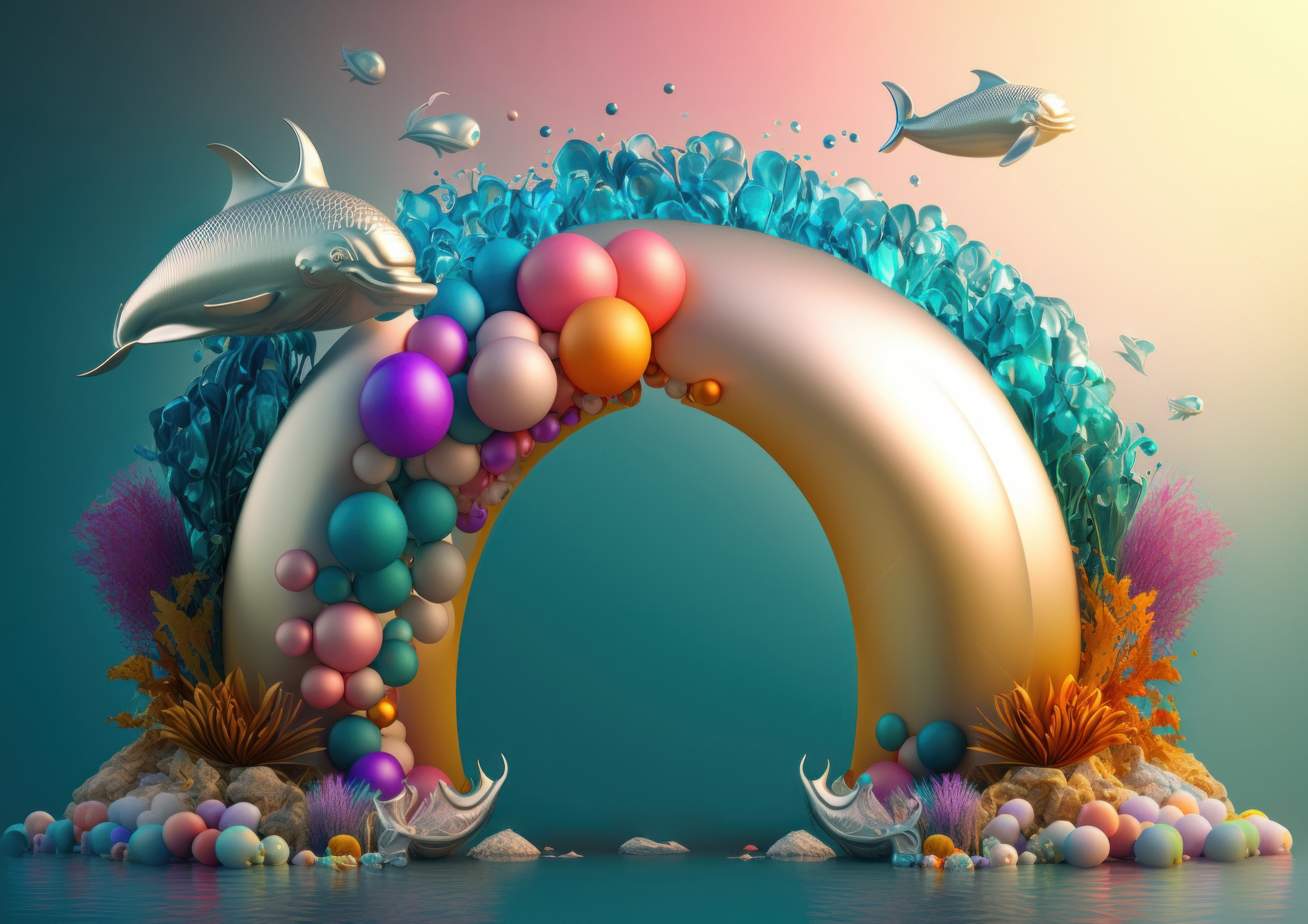 Deko Fondant Delfin