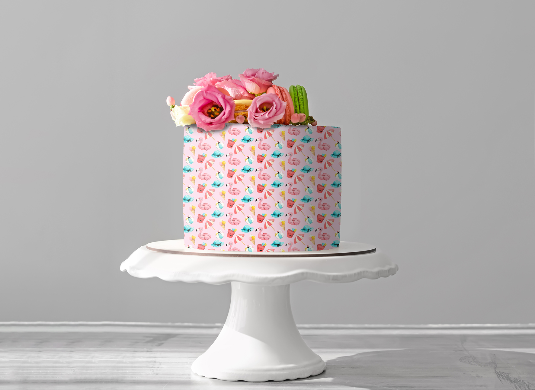 Deko Fondant Flamingo