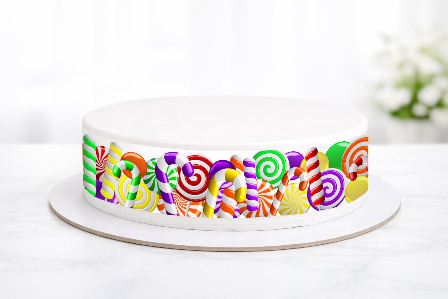 Tortenband Zuckerstangen