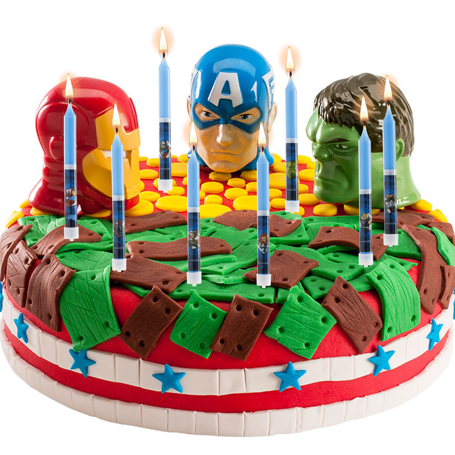 Geburtstagskerzen Avengers
