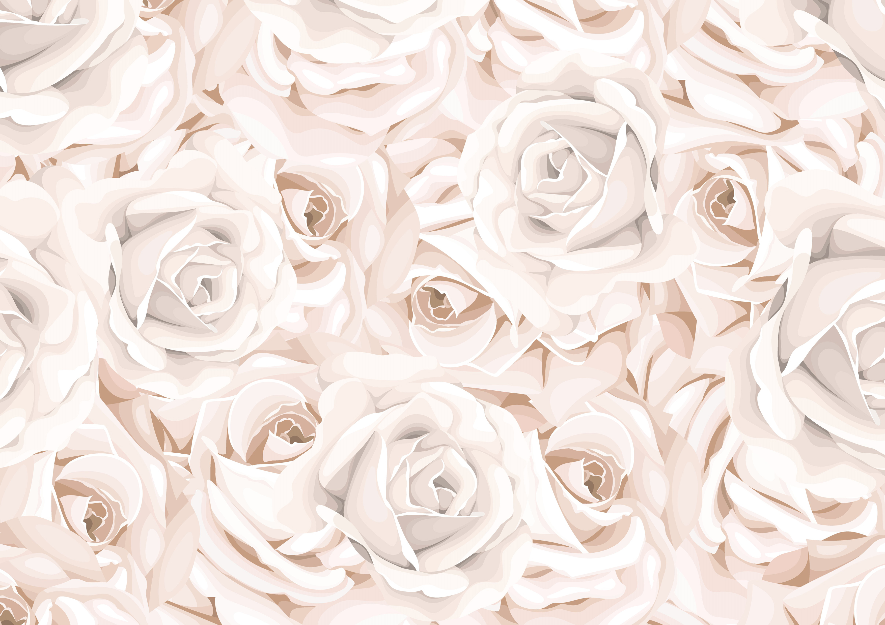 Deko Fondant weiße Rosen