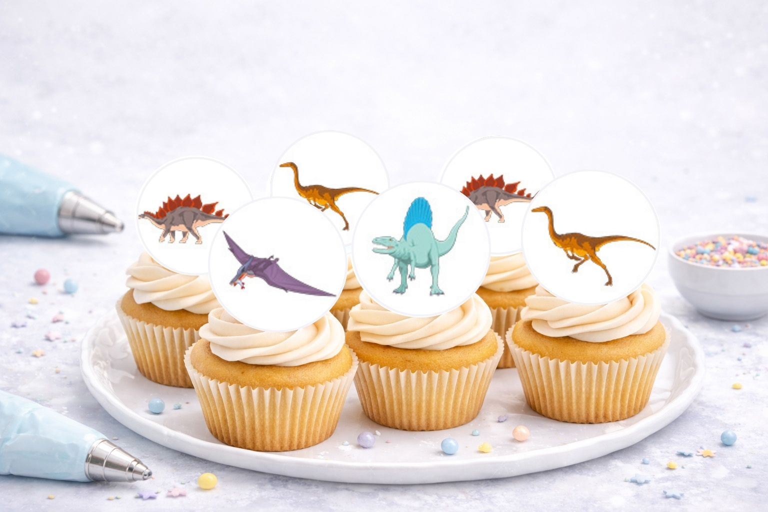Muffinaufleger Dinos