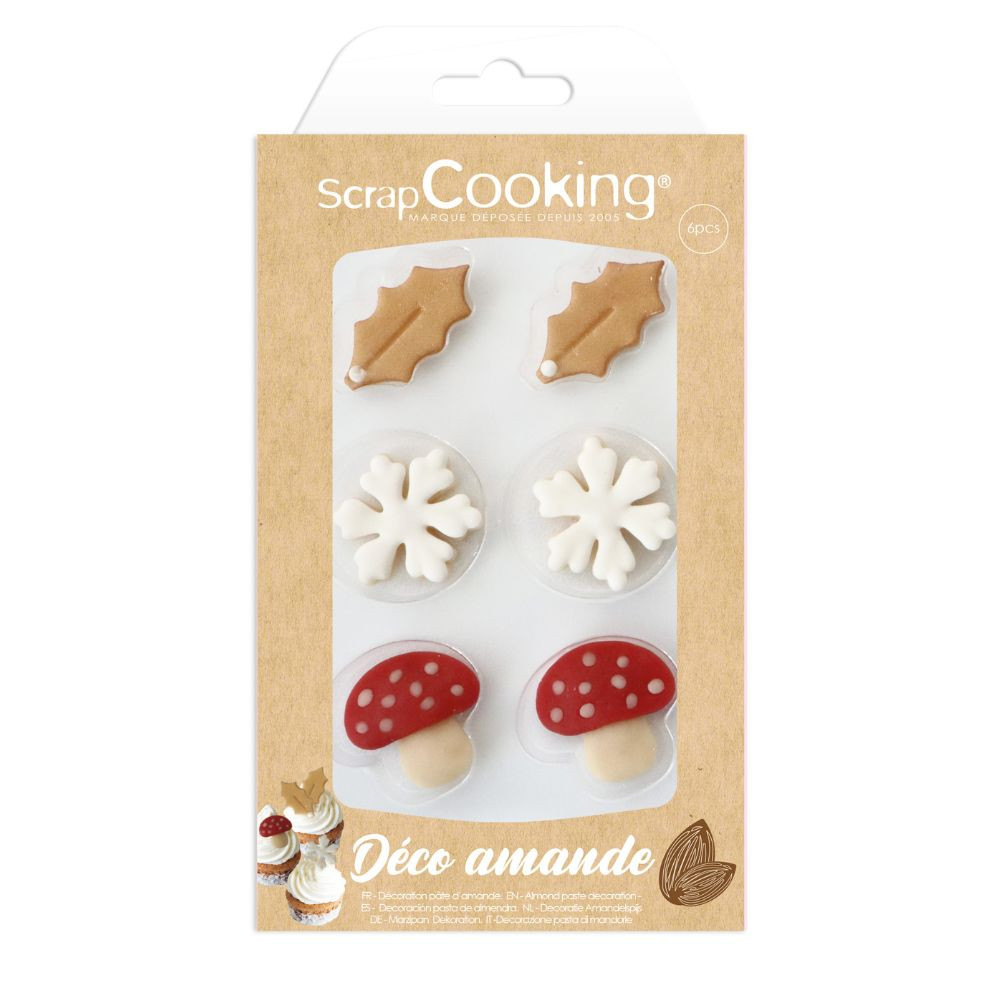 Marzipan Dekoration Winter – 6 Stück 15 g