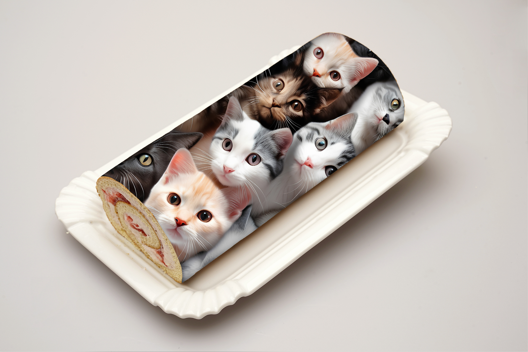 Rouladendekor Katzen