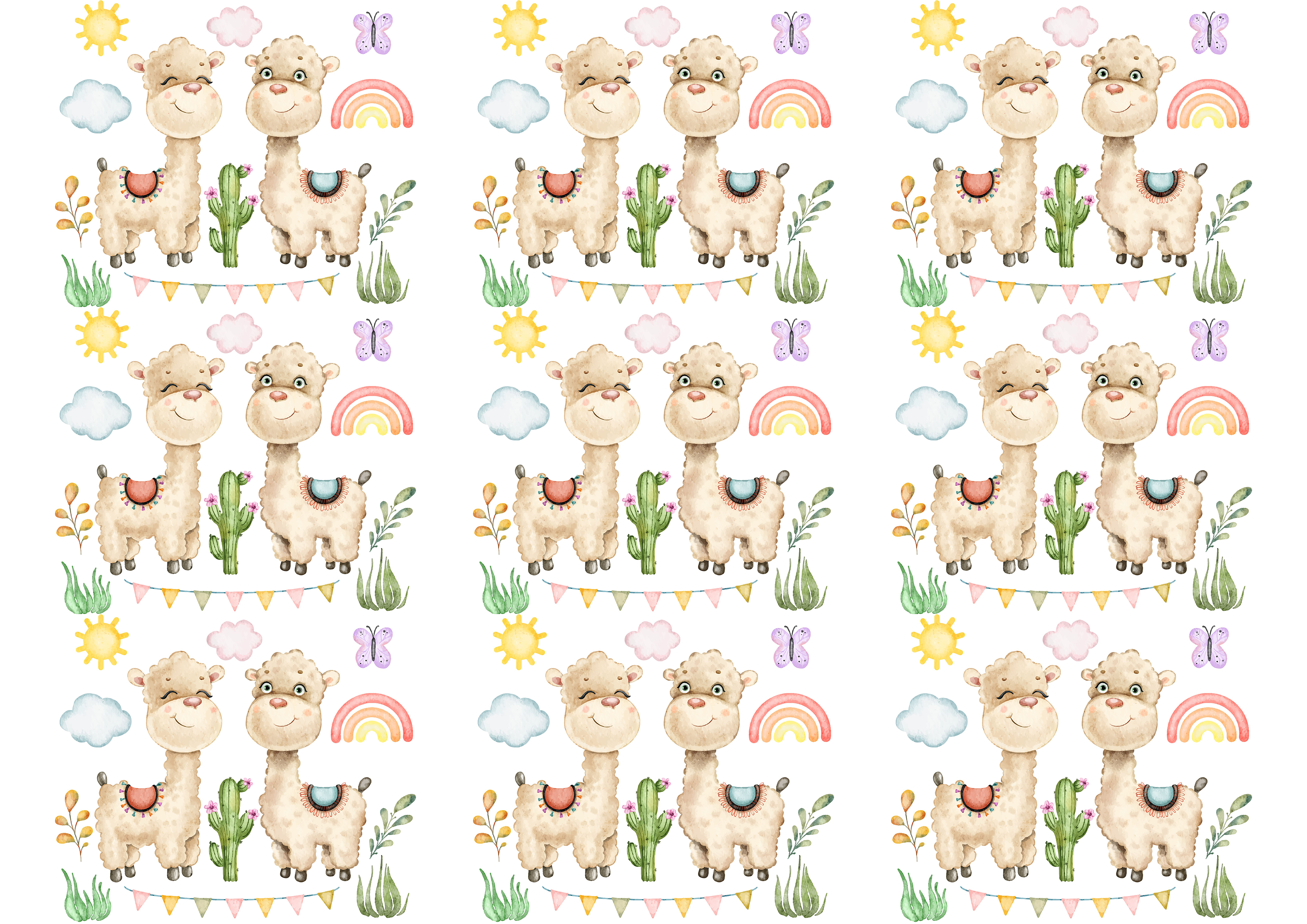 Tortenband  Lamas