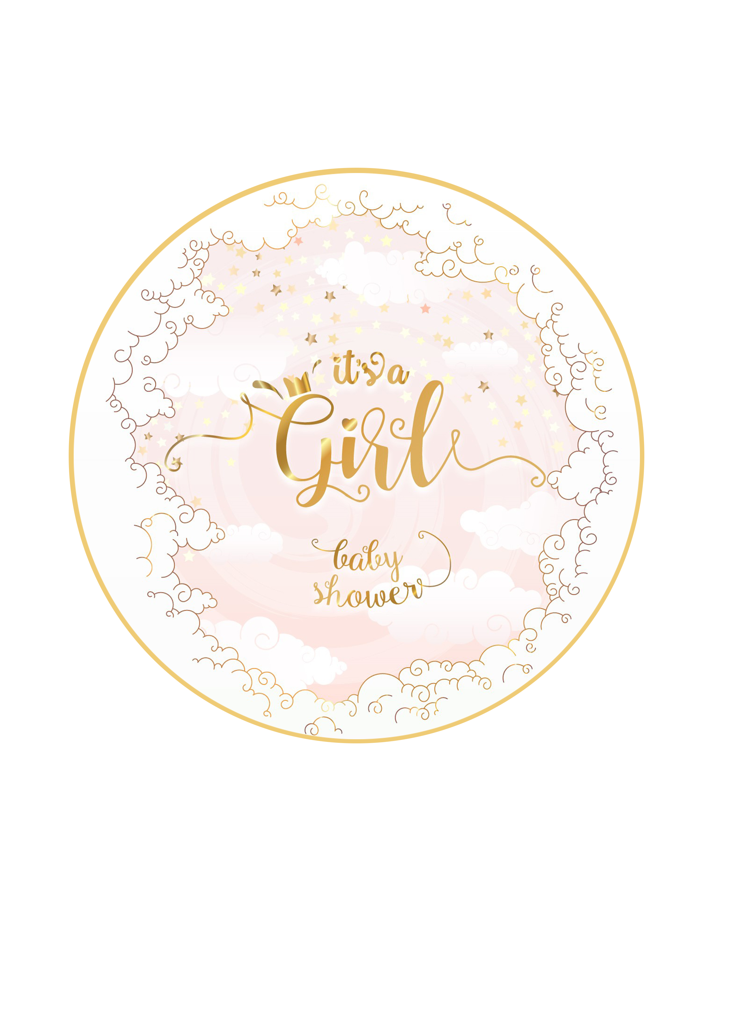 Tortenaufleger It's a Girl