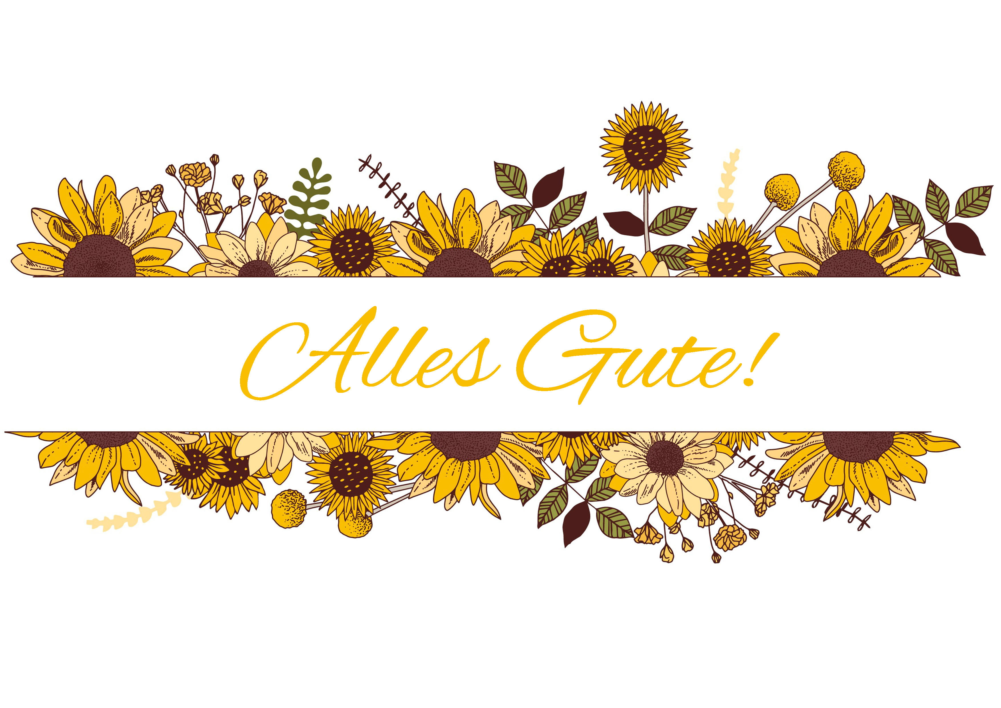 Rouladendekor Alles Gute