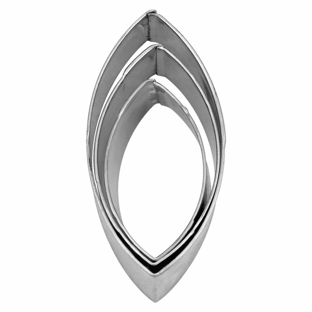 Terassenausstecher oval glatt 3-teilig  A8