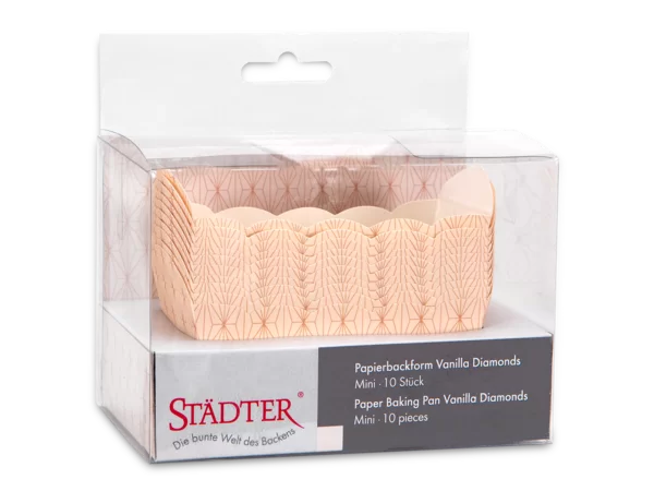 Papier-Backformen Vanilla Diamonds – 10 Stück