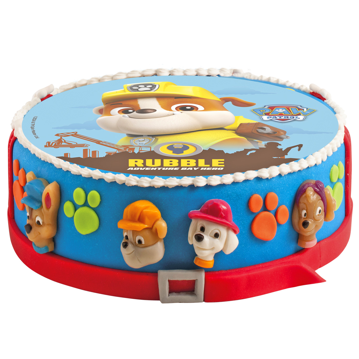 Paw Patrol Rubble Tortenaufleger – essbares Tortenbild
