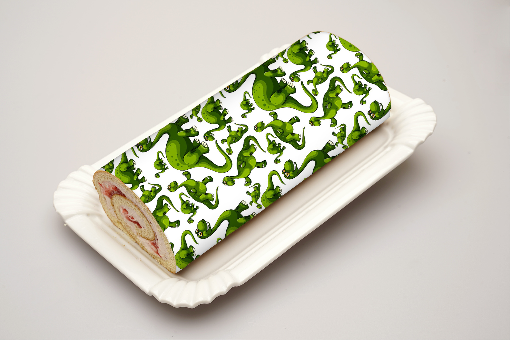 Rouladendekor  Dinosaurier